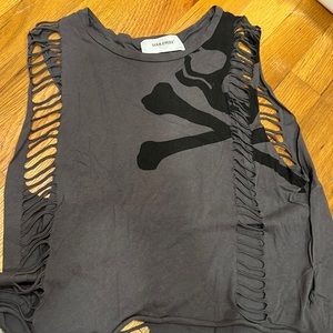 soul cycle skull crop top!